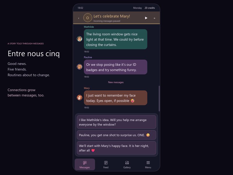 Screenshot 1 from Entre Nous Cinq