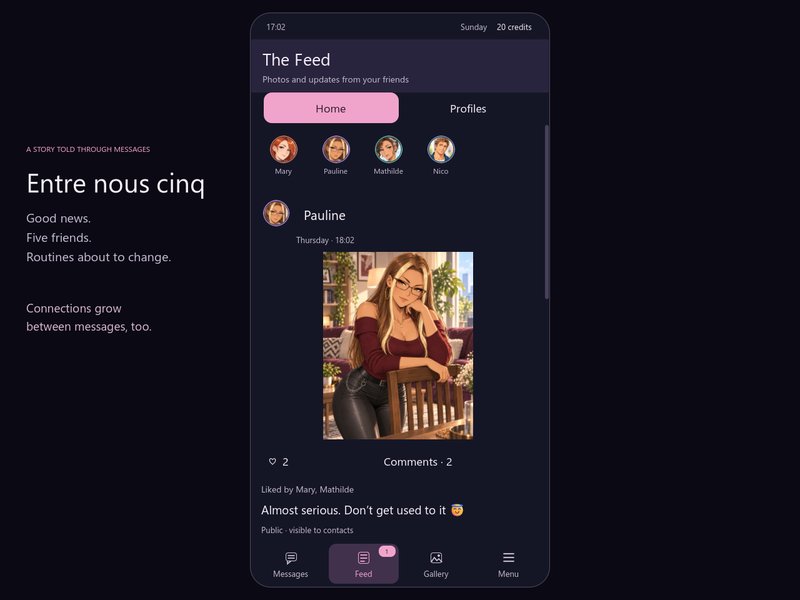 Screenshot 2 from Entre Nous Cinq