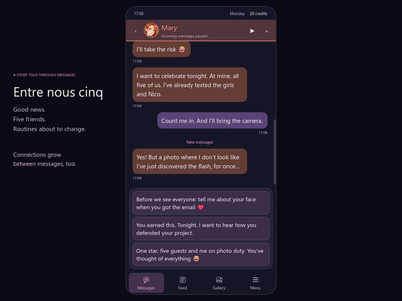 Screenshot 3 from Entre Nous Cinq