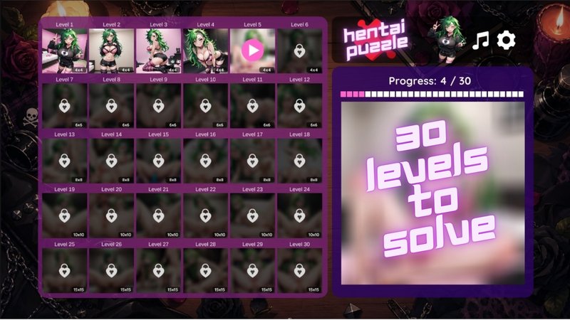 Скриншот 5 из игры «Hentai Puzzle: Yumi»