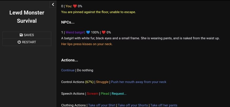 Screenshot 2 from Lewd Monster Survival