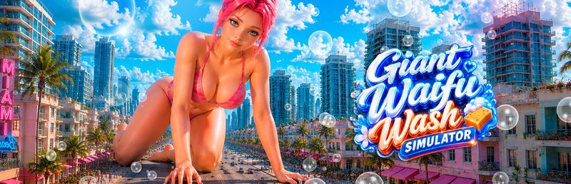 Симулятор стирки гигантской вайфу