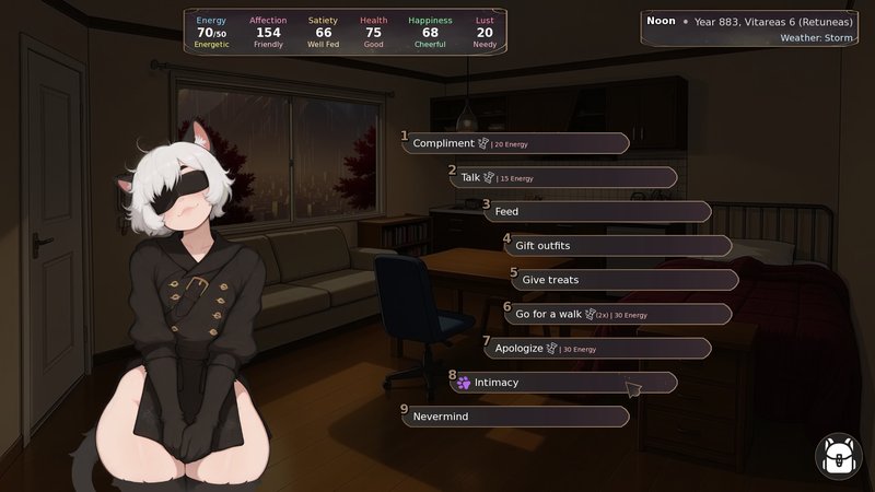 Screenshot 4 from Caring for My New Cat... Femboy?