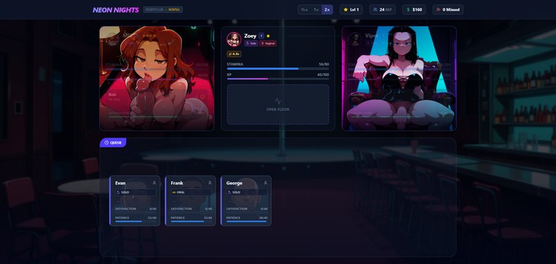 Screenshot 1 from Neon Nights - Club Manager