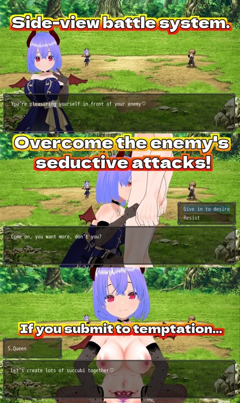 Screenshot 9 from Masochistic Hero's Defeat Ejaculation - Succubus's Lewd Temptation