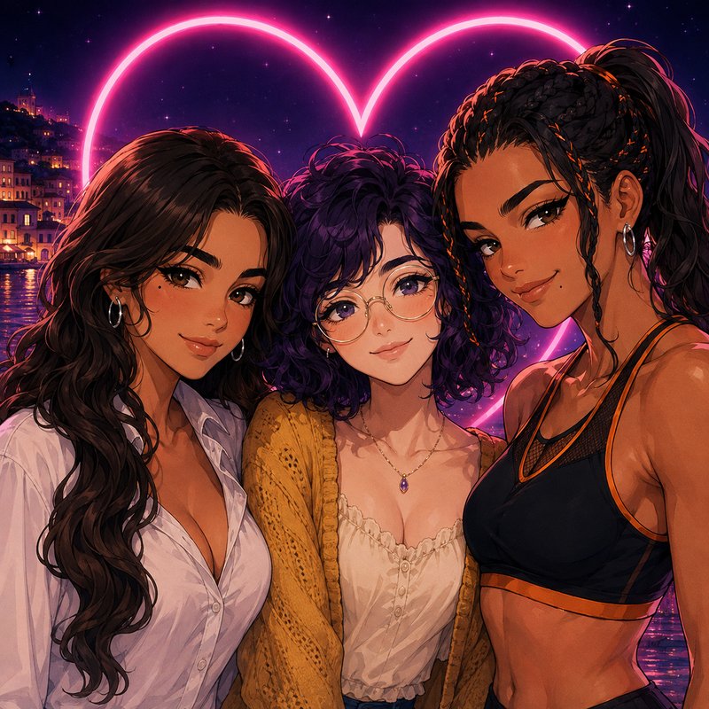 Neon Hearts