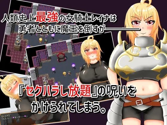 Screenshot 1 from Oblivious Hero and the Female Knight With Unlimited Sexual Harassment