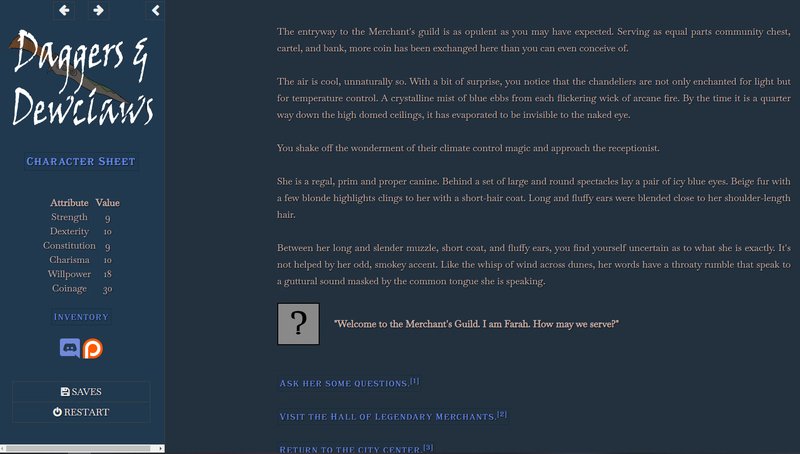 Screenshot 3 from Daggers & Dewclaws