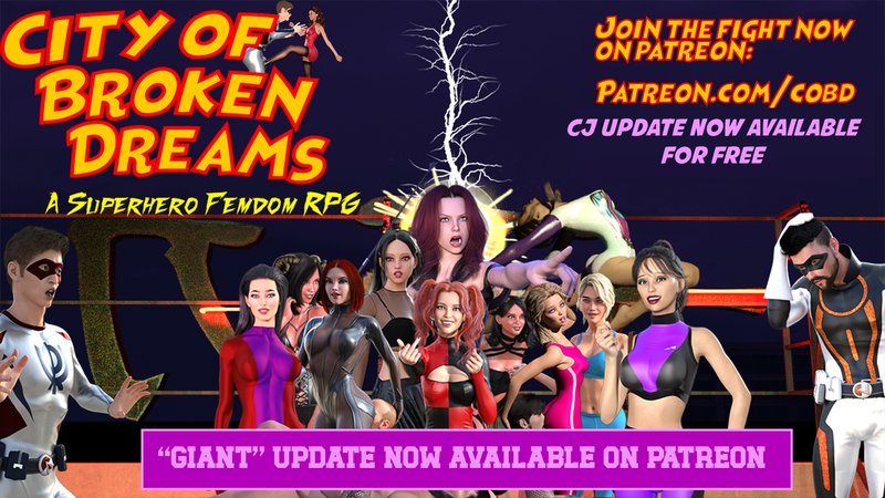 City of Broken Dreams: A Femdom Superhero Game