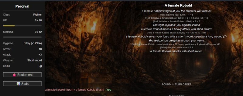 Screenshot 2 from CYOAFTW - Living Dungeon