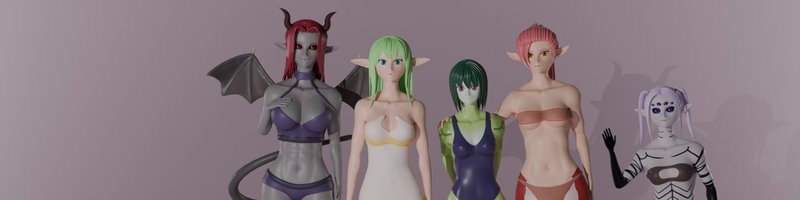 Reincarnated into a World of Materialistic Monster Girls