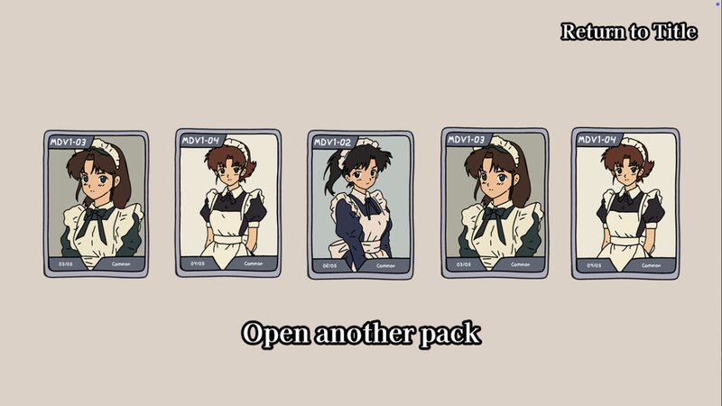 Screenshot 4 from H-PACK TCG: Maid Girls Vol. 1