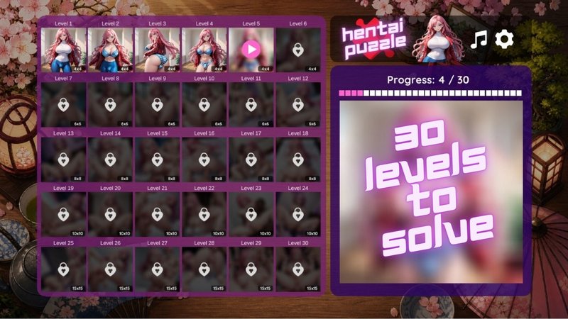 Скриншот 5 из игры «Hentai Puzzle: Valentine»