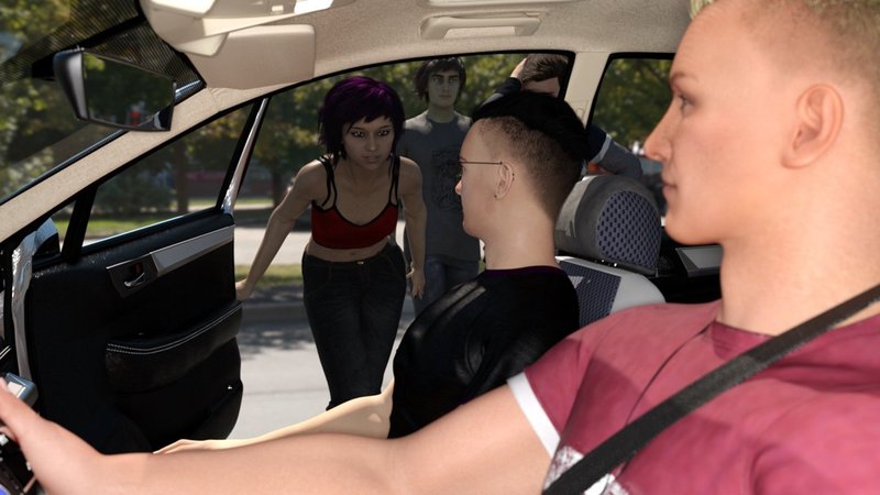 Screenshot 2 from College Love Triangles