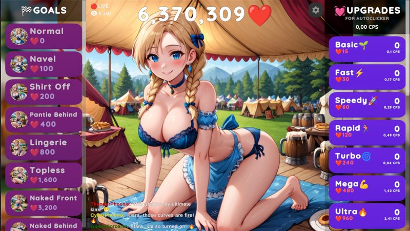 Screenshot 2 from Hentai Clicker: Klara is Streaming