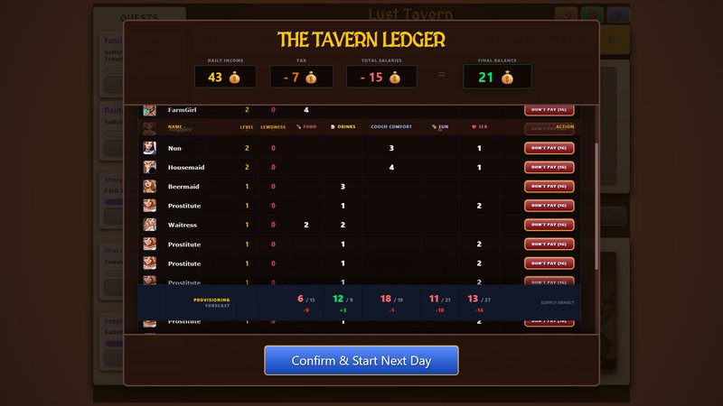 Скриншот 5 из игры «Лust Tavern»