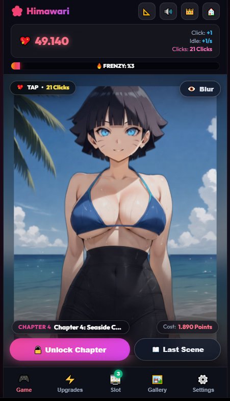 Screenshot 3 from Pocket Waifu: Story & Cards Clicker