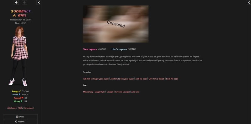 Screenshot 1 from Suddenly a Girl