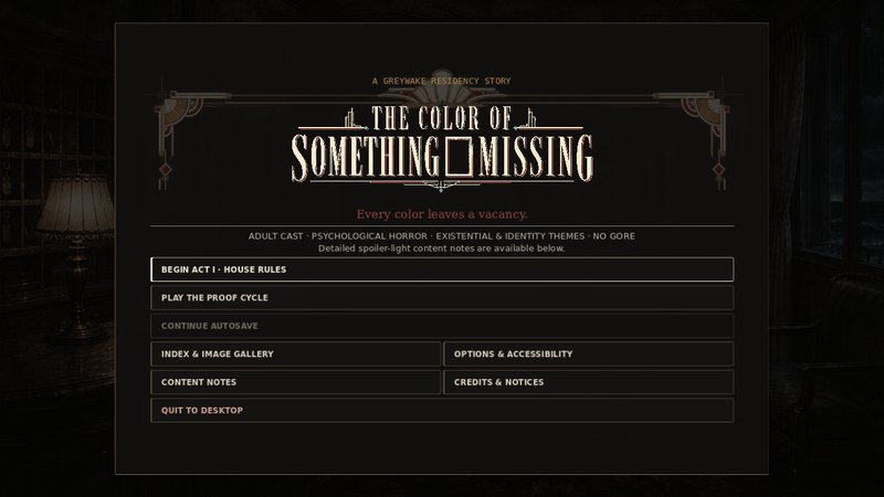 Screenshot 1 from The Color of Something Missing
