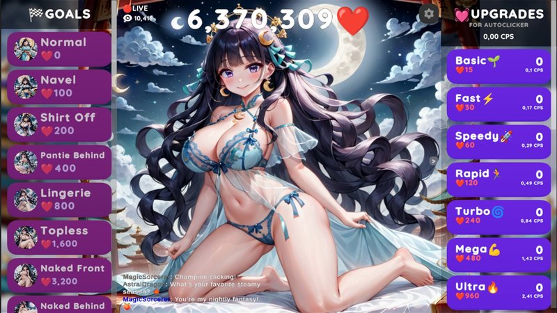 Screenshot 1 from Hentai Clicker: Meilin is Streaming