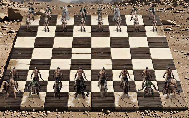 Screenshot 1 from Kinky Chess: Orcs Edition
