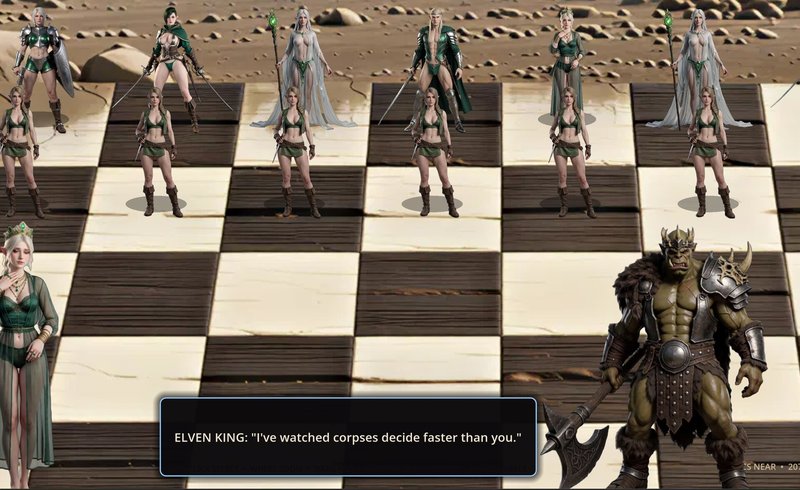 Screenshot 2 from Kinky Chess: Orcs Edition