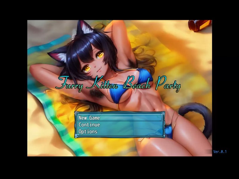 Furry Kitten Beach Party